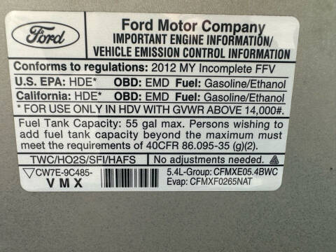 2012 Ford E-Series E-450 SD
