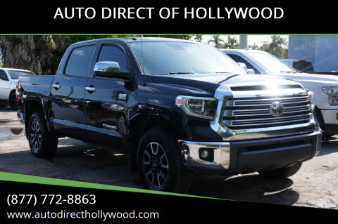 2019 Toyota Tundra for sale at AUTO DIRECT OF HOLLYWOOD in Hollywood FL