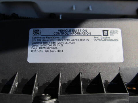 2021 Chevrolet Express 2500