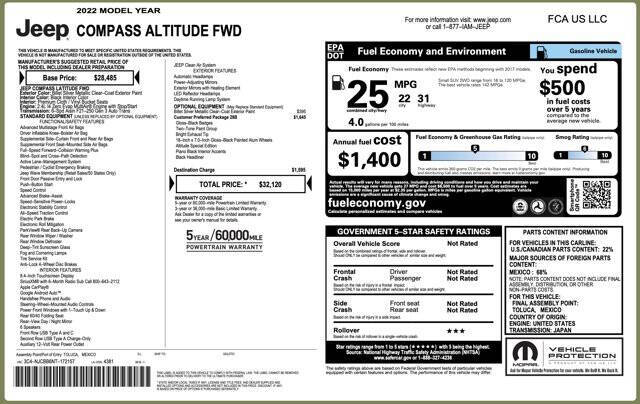 2022 Jeep Compass Altitude