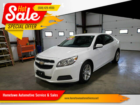 2013 Chevrolet Malibu for sale at Hometown Automotive Service & Sales in Holliston MA