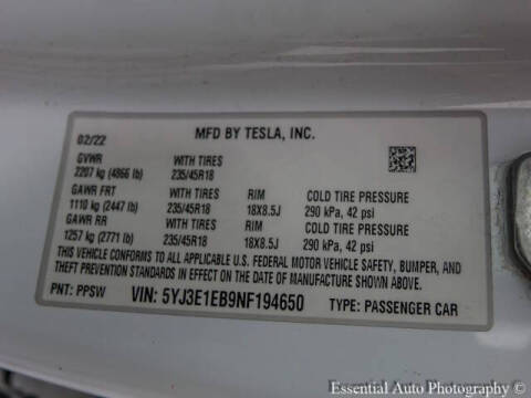 2022 Tesla Model 3 Long Range