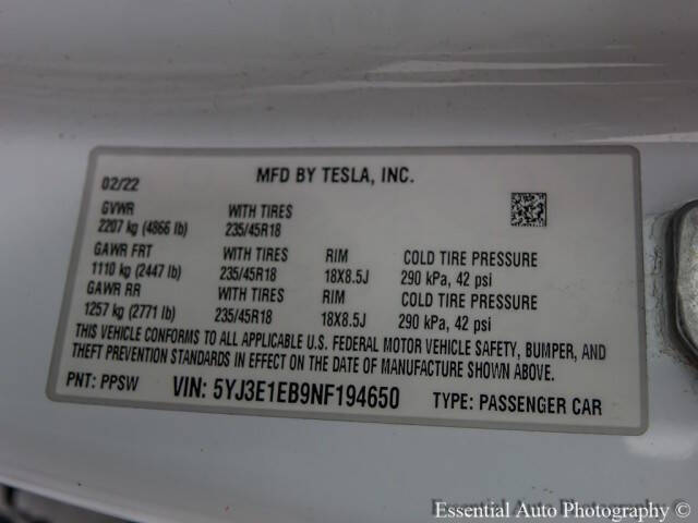 2022 Tesla Model 3 Long Range