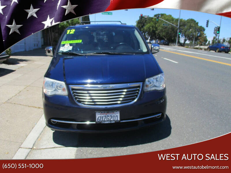 2012 Chrysler Town and Country for sale at West Auto Sales in Belmont CA