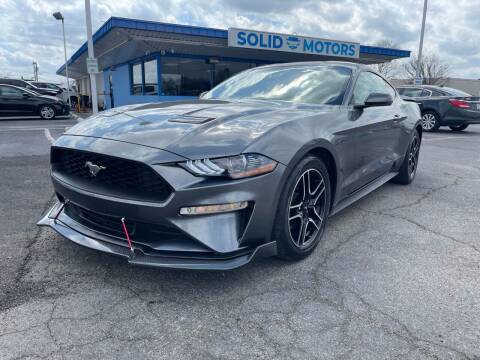 2020 Ford Mustang for sale at SOLID MOTORS LLC in Garland TX