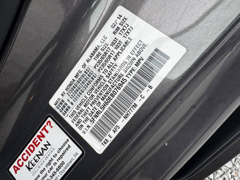 2014 Honda Odyssey EX-L w/DVD