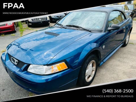 1999 Ford Mustang for sale at FPAA in Fredericksburg VA