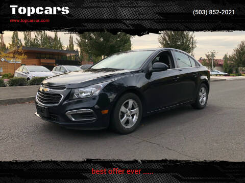 2015 Chevrolet Cruze for sale at Topcars in Wilsonville OR