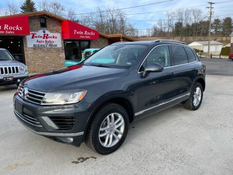 2016 Volkswagen Touareg for sale at Twin Rocks Auto Sales LLC in Uniontown PA