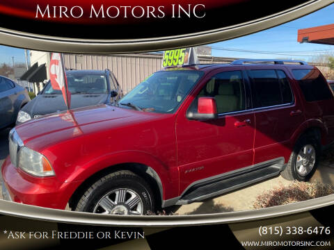 2003 Lincoln Aviator for sale at Miro Motors INC in Woodstock IL