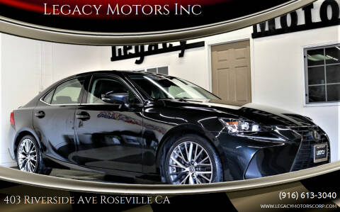 2017 Lexus IS 200t for sale at Legacy Motors Inc in Roseville CA