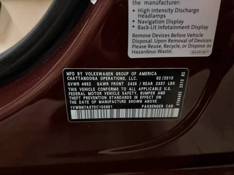 2013 Volkswagen Passat TDI SE