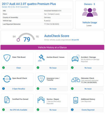 2017 Audi A4 2.0T quattro Premium Plus