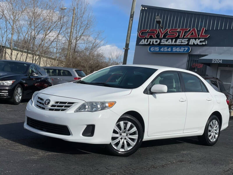 2013 Toyota Corolla for sale at Crystal Auto Sales Inc in Nashville TN