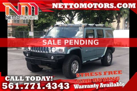 2007 HUMMER H2 for sale at Netto Motors in West Palm Beach FL