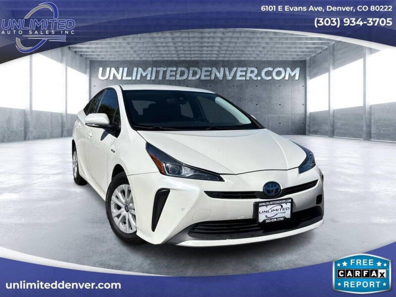 2019 Toyota Prius for sale at Unlimited Auto Sales in Denver CO
