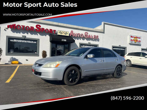 2003 Honda Accord for sale at Motor Sport Auto Sales in Waukegan IL