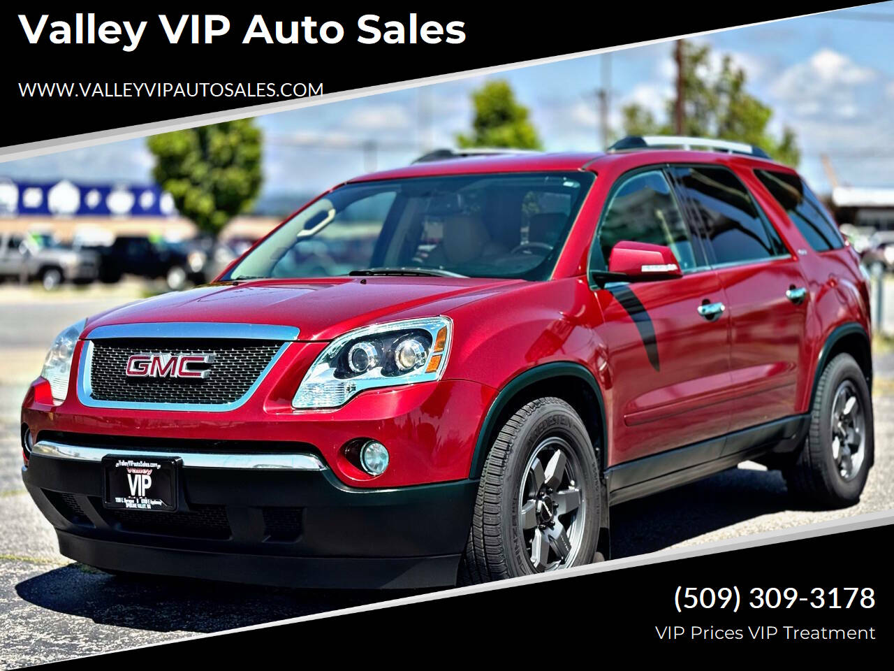 Red 2012 GMC Acadia SLT-1 AWD SLT-1 4dr SUV 1