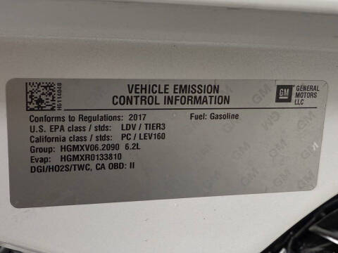 2017 Chevrolet Corvette Stingray