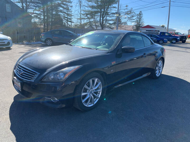 2015 Infiniti Q60 Convertible for sale at EXCELLENT AUTOS in Amsterdam NY