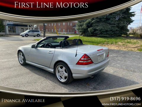 2001 Mercedes-Benz SLK for sale at First Line Motors in Brownsburg IN