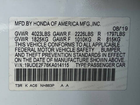 2019 Acura ILX w/Premium