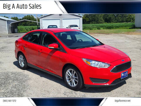 2015 Ford Focus for sale at Big A Auto Sales Lot 2 in Florence SC