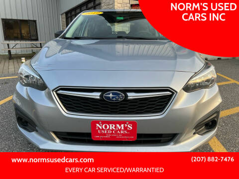 2019 Subaru Impreza for sale at NORM'S USED CARS INC in Wiscasset ME