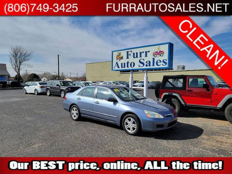 2007 Honda Accord for sale at FURR AUTO SALES in Lubbock TX