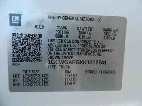 2019 Chevrolet Express 2500