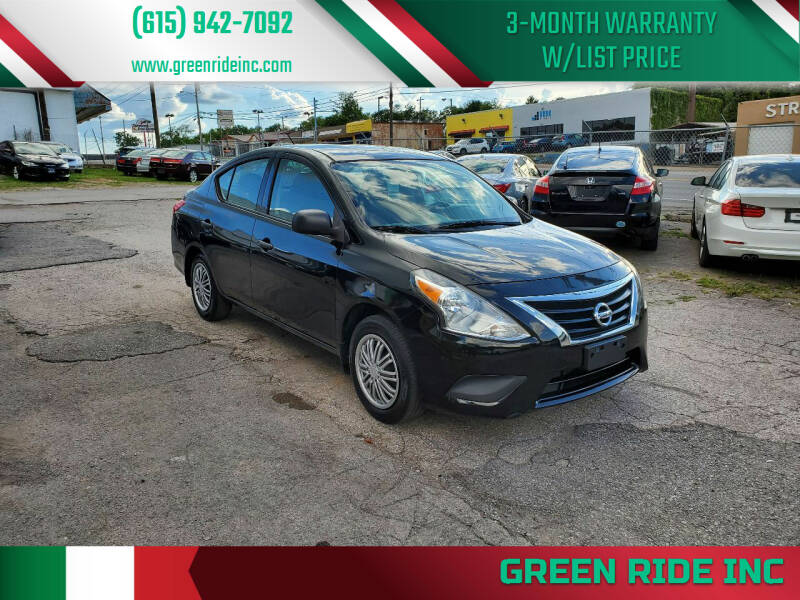 2015 Nissan Versa for sale at Green Ride Inc in Nashville TN