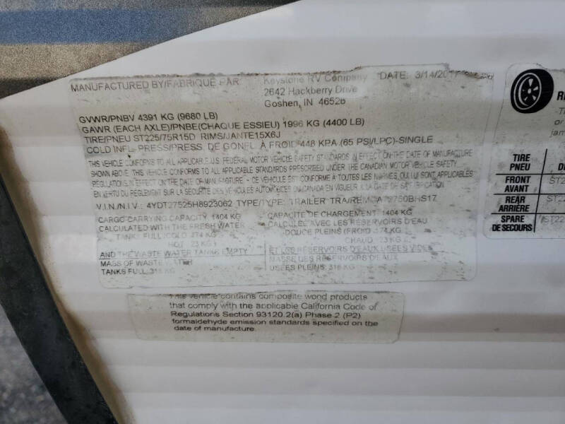 2017 Keystone RV Aspen Trail