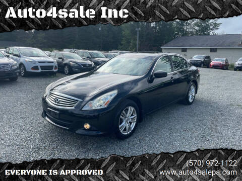 2012 Infiniti G25 Sedan for sale at Auto4sale Inc in Mount Pocono PA