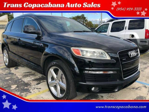 2008 Audi Q7 for sale at TransCopacabana.Com in Hollywood FL
