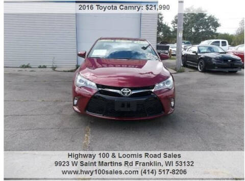 2016 Toyota Camry for sale at Highway 100 & Loomis Road Sales in Franklin WI