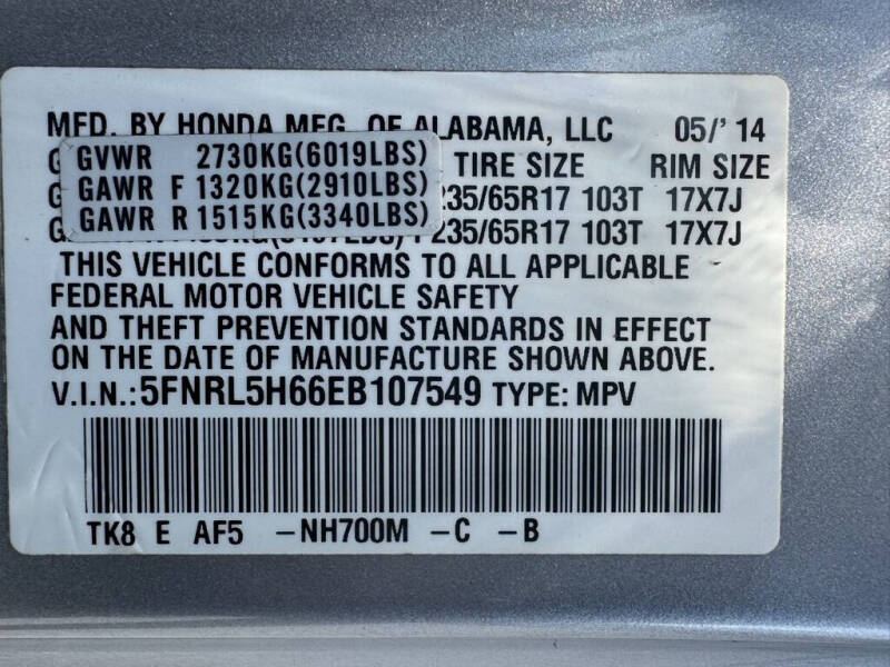 2014 Honda Odyssey EX-L