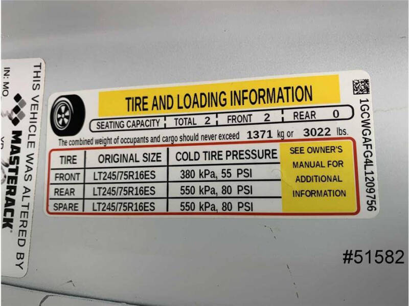 2020 Chevrolet Express 2500