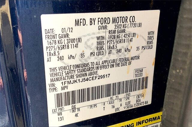 2012 Ford Expedition EL XLT