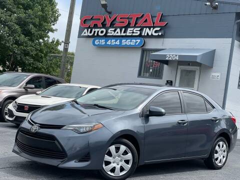 2018 Toyota Corolla for sale at Crystal Auto Sales Inc in Nashville TN