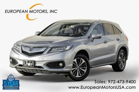 2018 Acura RDX for sale at European Motors Inc in Plano TX