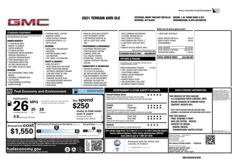 2021 GMC Terrain SLE