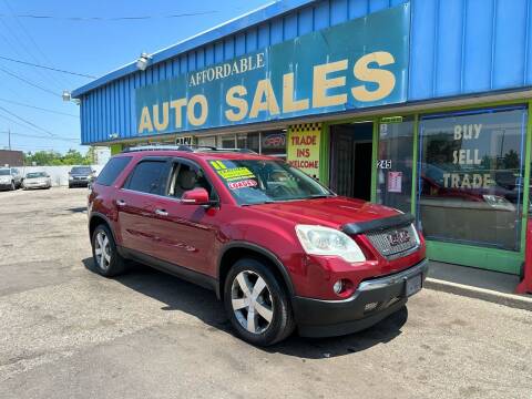 2011 GMC Acadia for sale at Affordable Auto Sales of Michigan in Pontiac MI