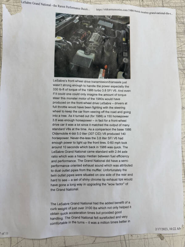 1986 Buick LeSabre Custom