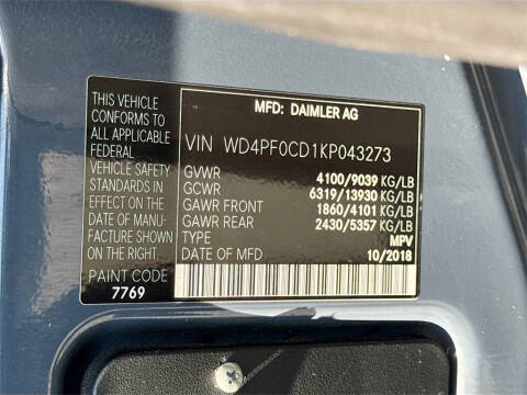 2019 Mercedes-Benz Sprinter