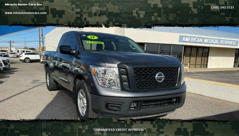 2018 Nissan Titan for sale at Miracle Motor Cars Inc. in Victorville CA