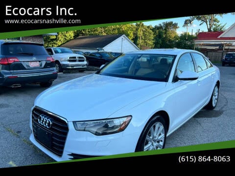 2013 Audi A6 for sale at Ecocars Inc. in Nashville TN