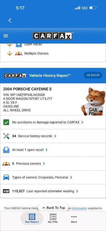 2004 Porsche Cayenne S