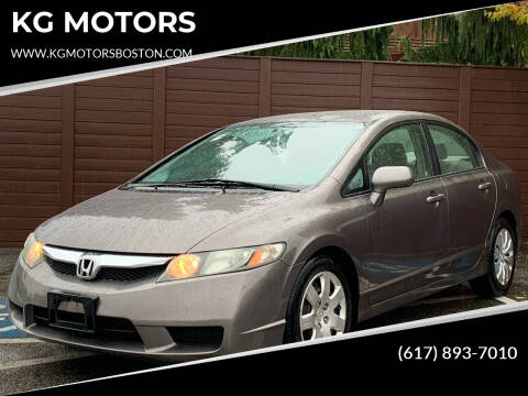 2010 Honda Civic for sale at KG MOTORS in West Newton MA