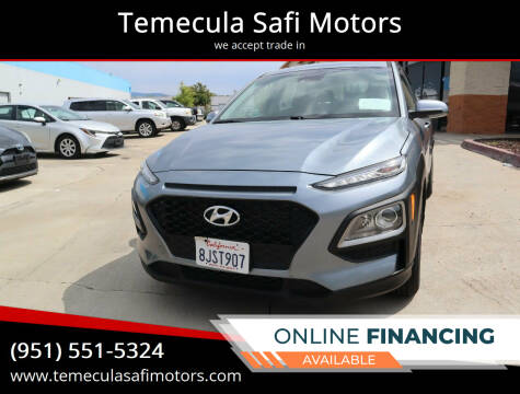 2019 Hyundai Kona for sale at Temecula Safi Motors in Temecula CA