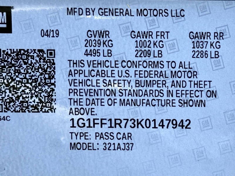 2019 Chevrolet Camaro SS